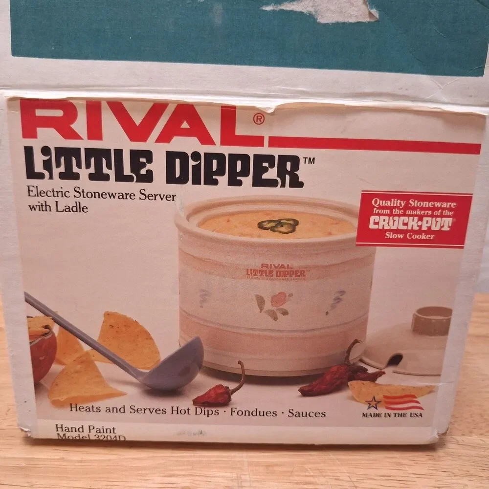 Vintage Rival Little Dipper Electric Stoneware Server Model 3204D Tested